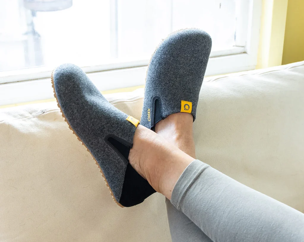 Pagosa barefoot slippers from Xero Shoes, barefoot house slippers