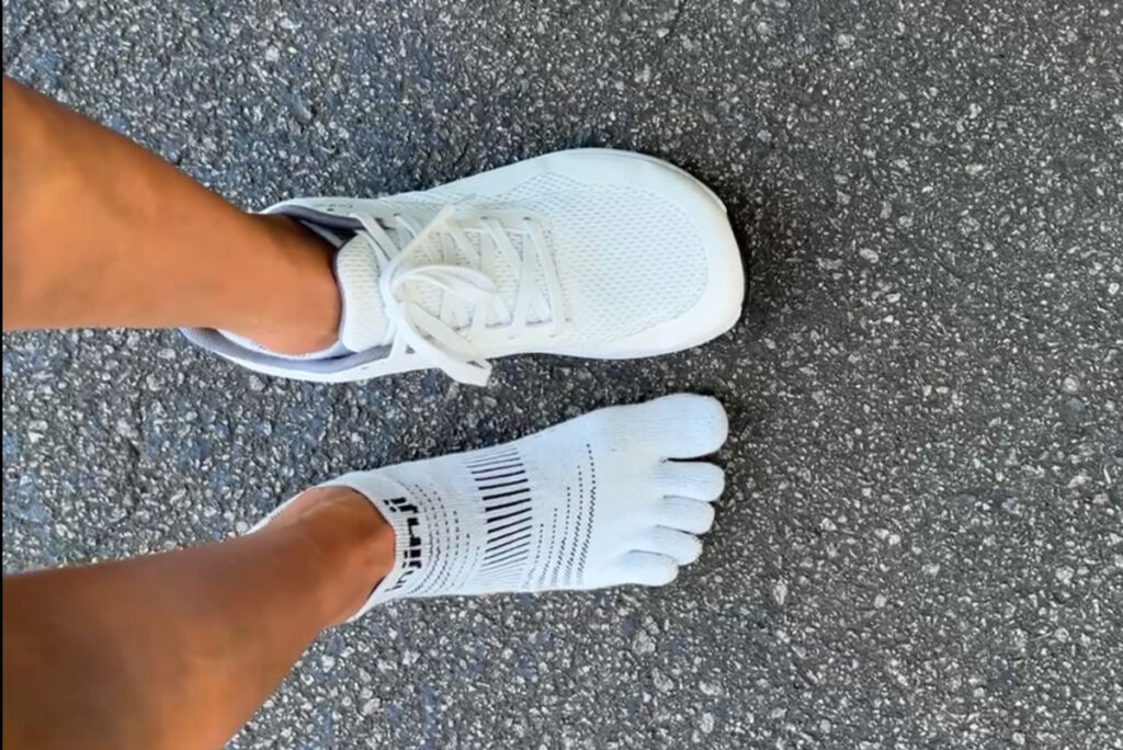 Injinji toe socks for running