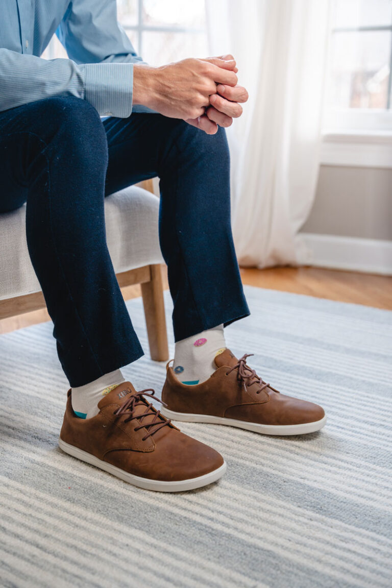 Men's Barefoot Dress Shoes Zero Drop + Wide Toe Box