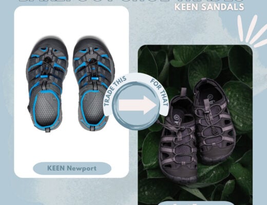 Barefoot version of KEEN Sandals, Barefoot water sandals