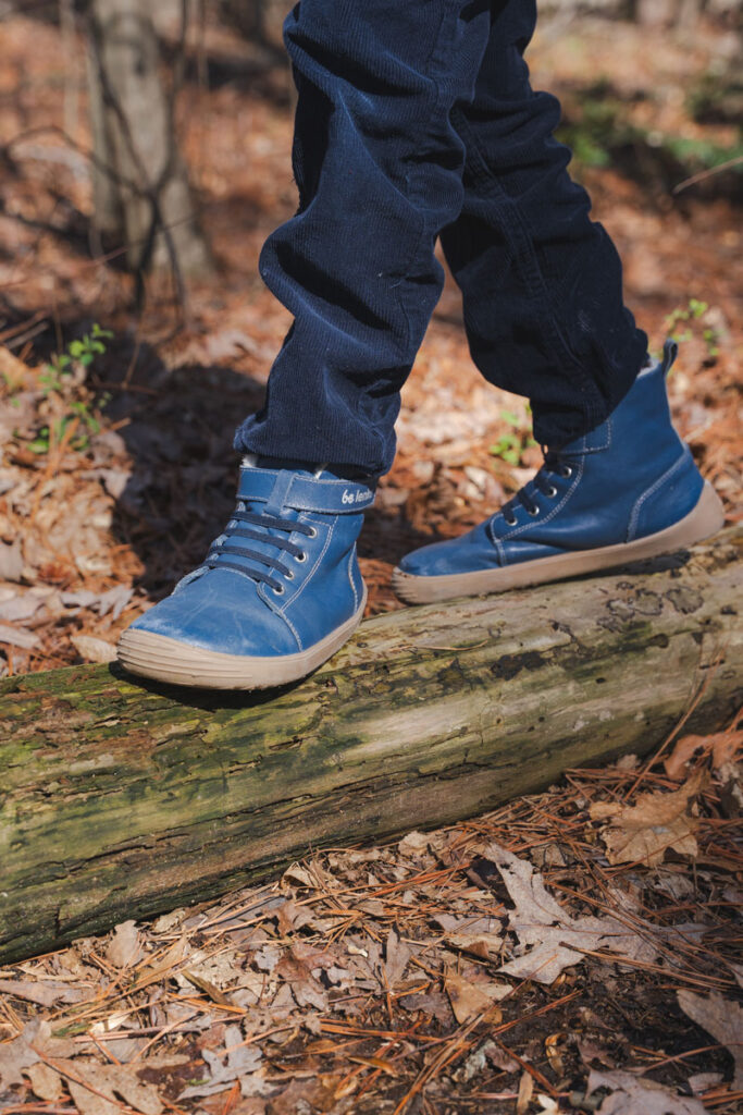 BeLenka leather barefoot winter boots for kids