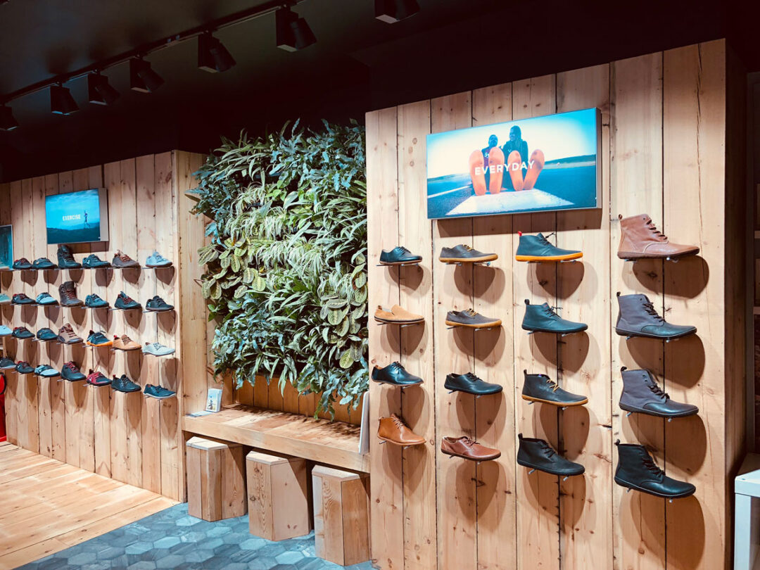 Vivobarefoot Shoe Store Display
