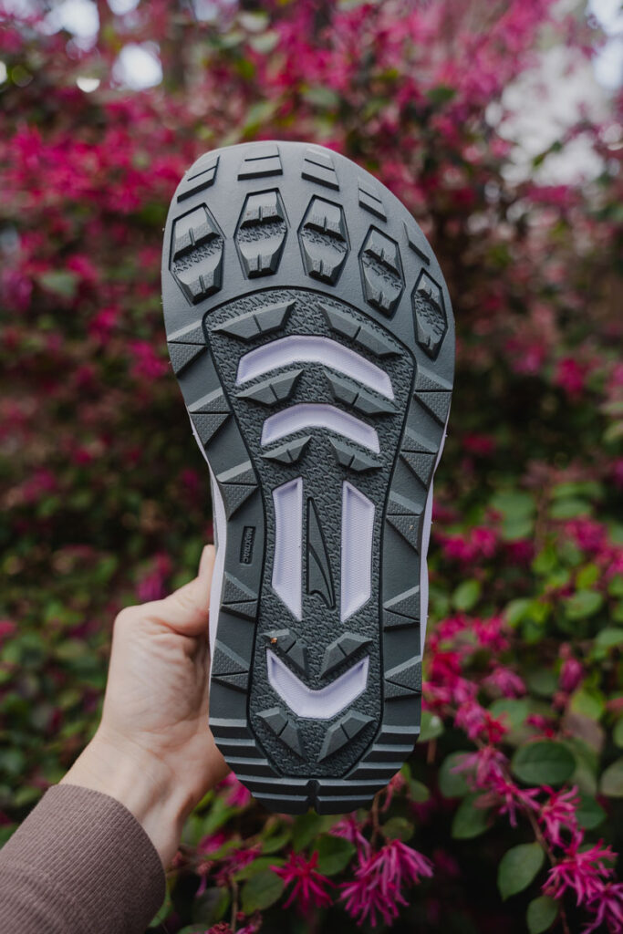 Lugs on the Altra Superior minimalist trail runners