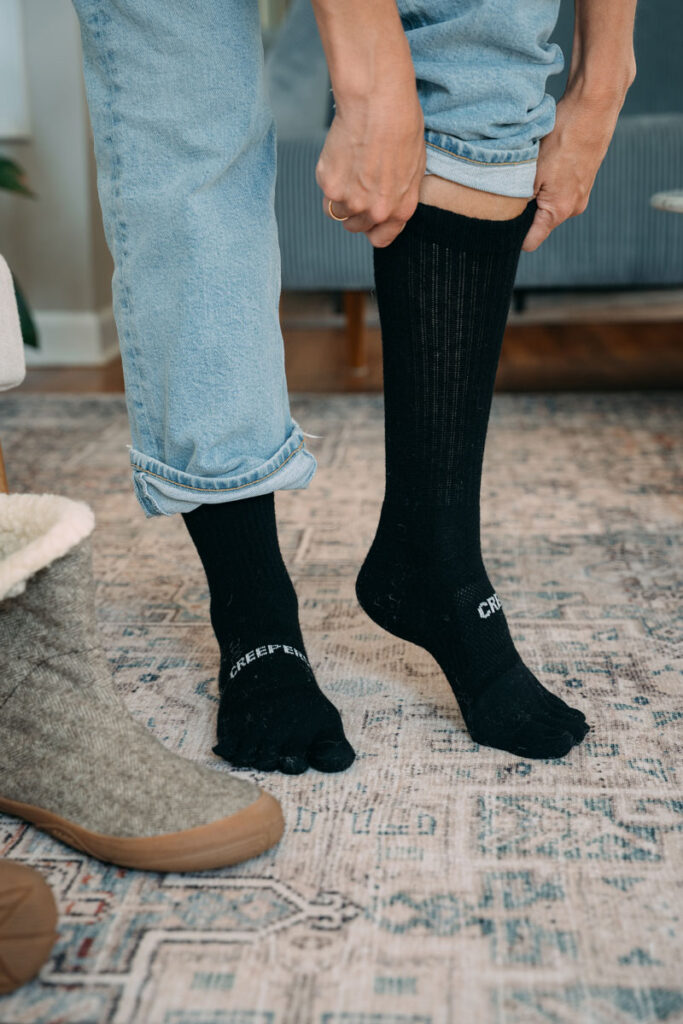 Creepers Merino Wool Boot Toe Socks