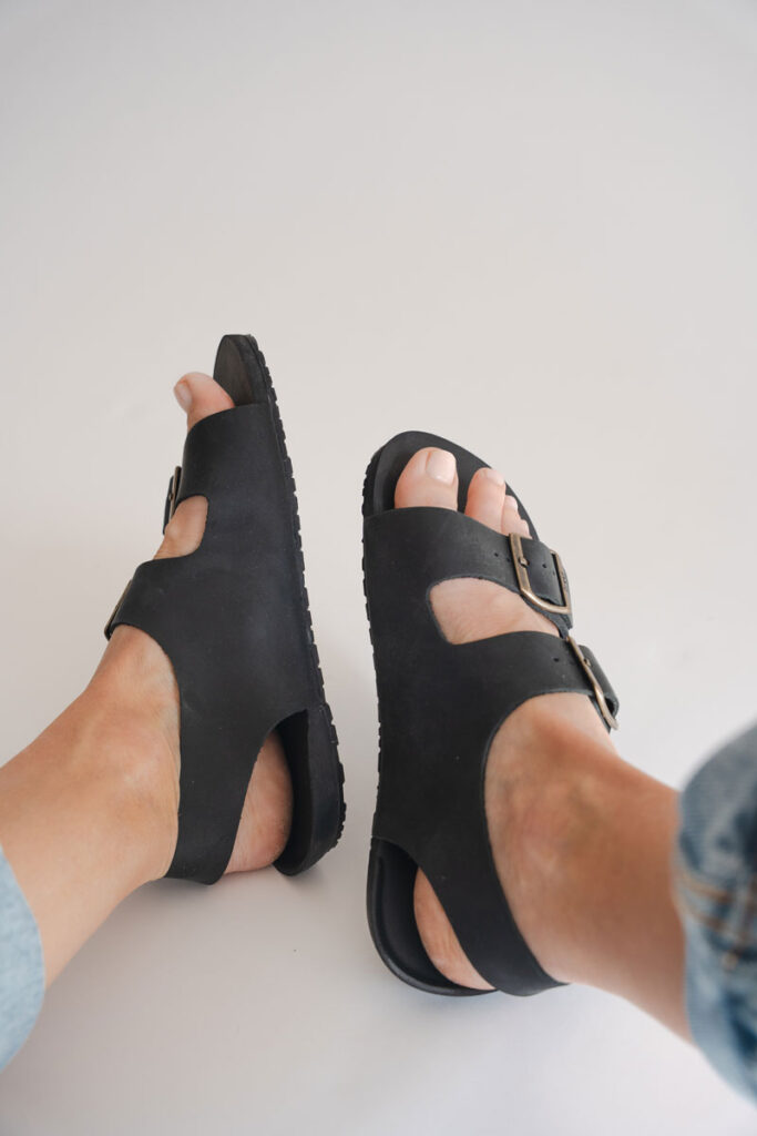 Freet Salcome barefoot sandals like Birkenstocks but with thin soles