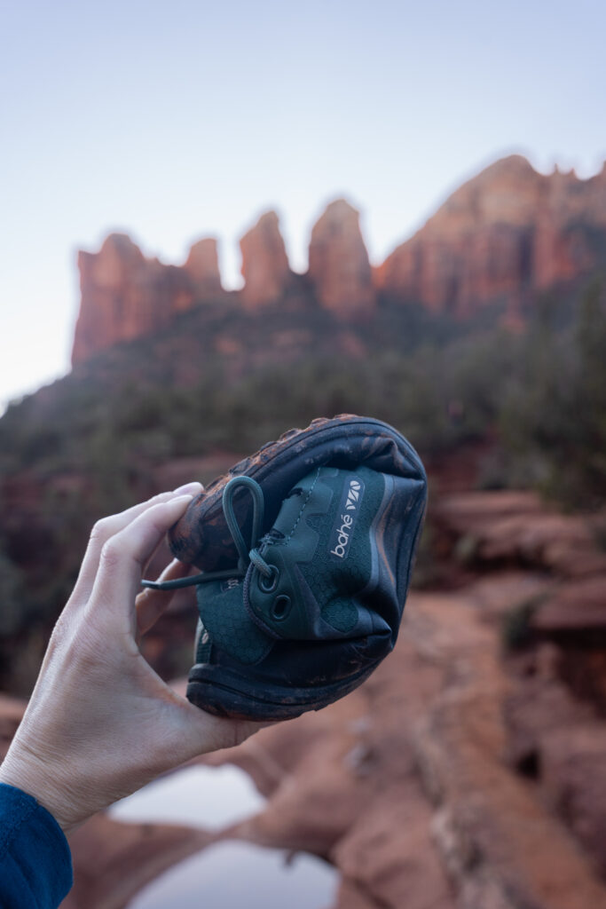 Bahe Rewild hiking shoes, Flex mode with 10mm stack height