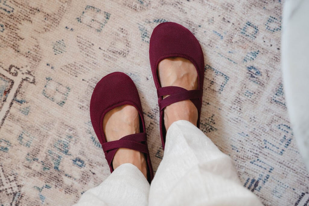 Clotsy barefoot ballet flats with anatomical toe box