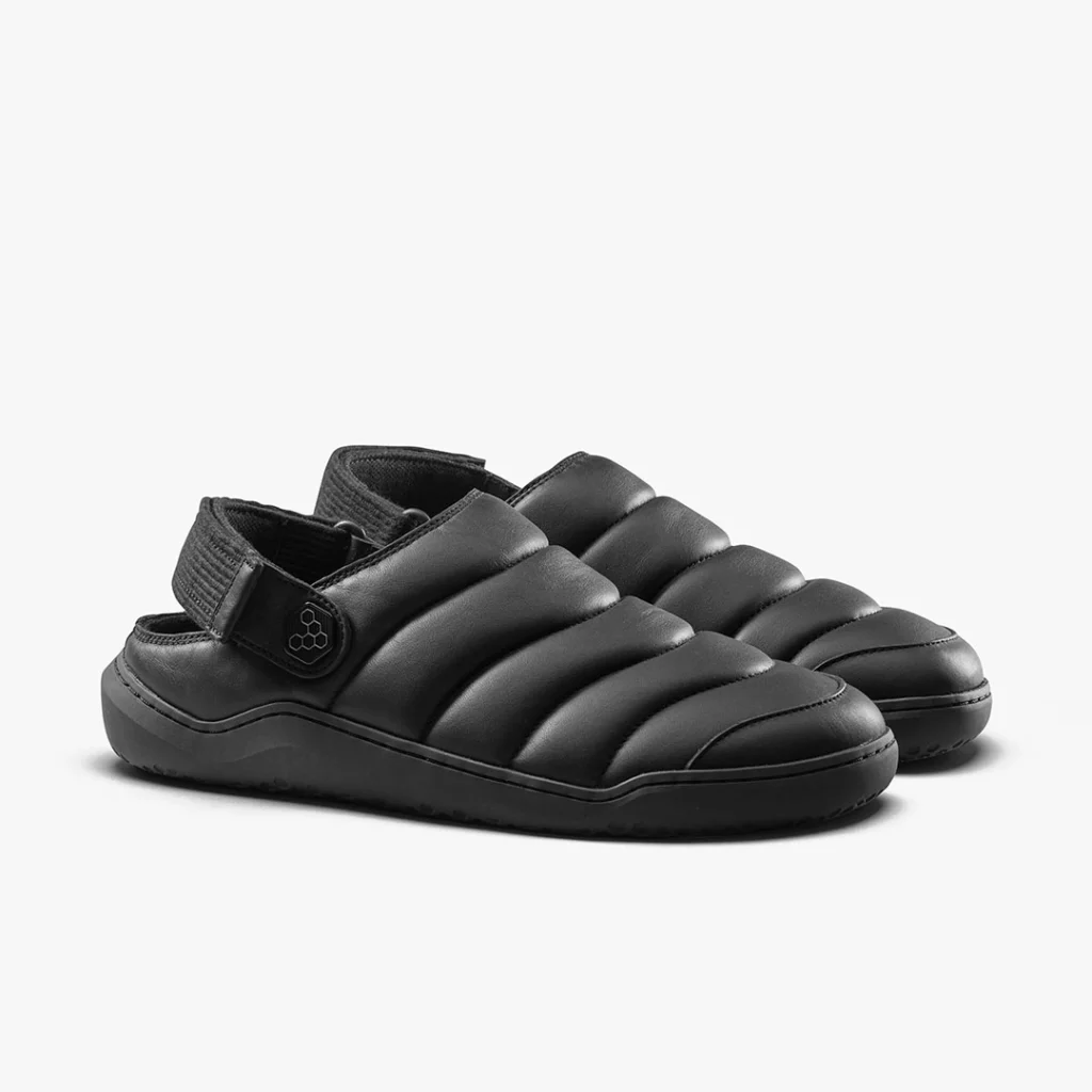 Vivobarefoot Gobi wavey mules with a backstrap