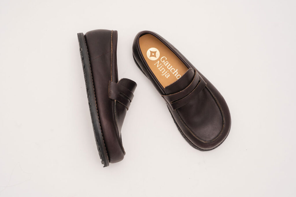 Gaucho Ninja Shadow Goodyear welted barefoot loafers