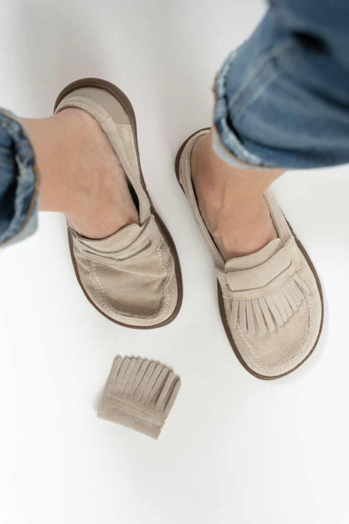 Magical Shoes barefoot loafer in suede
