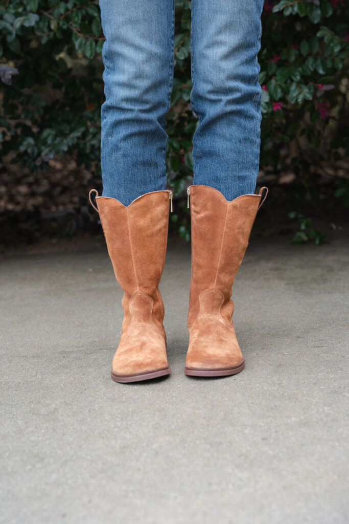 Groundies Tucson Barefoot Cowboy Boots in brown suede