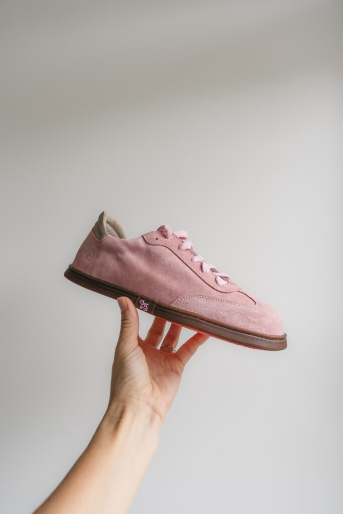 Magical Shoes Nova sneakers in bubble gum pink, barefoot dupes for the Adidas Samba