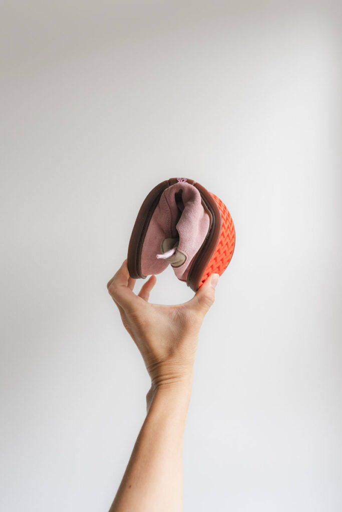 Highly flexible Magical Shoes Nova sneakers in bubble gum pink, barefoot dupes for the Adidas Samba