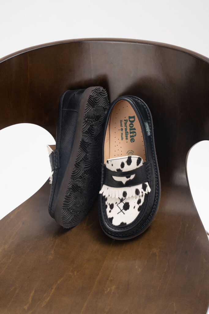 Dolfie Duke Loafers, wide toe box penny loafers with fringe