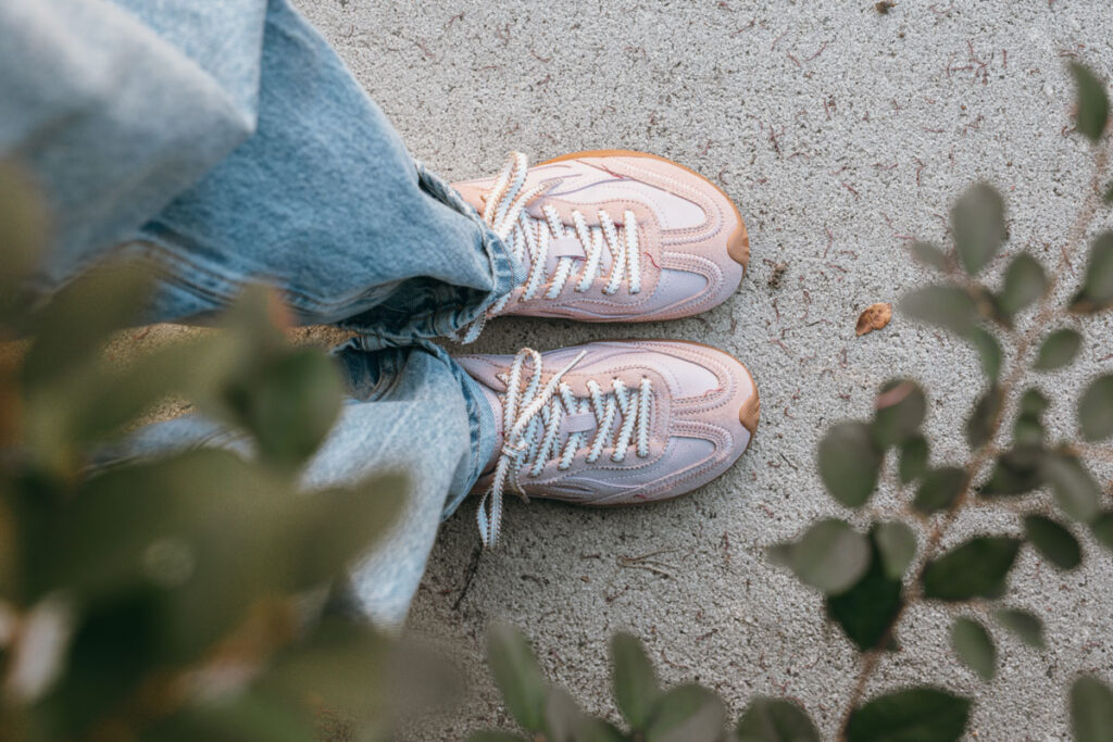 Lejan Sakura barefoot sneakers in pink