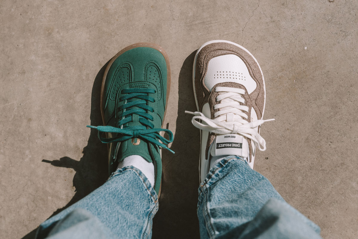 Ohne Project barefoot sneakers in regular and wide width