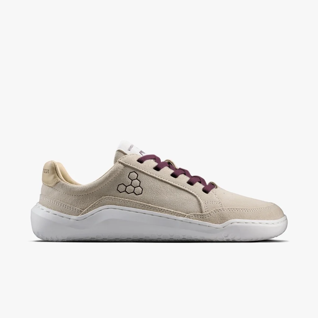 Vivobarefoot Gobi barefoot sneakers in neutral light brown suede