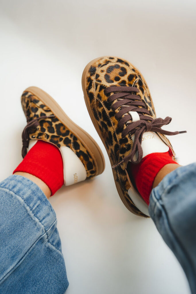Koops Barefoot Venan sneakers with leopard print