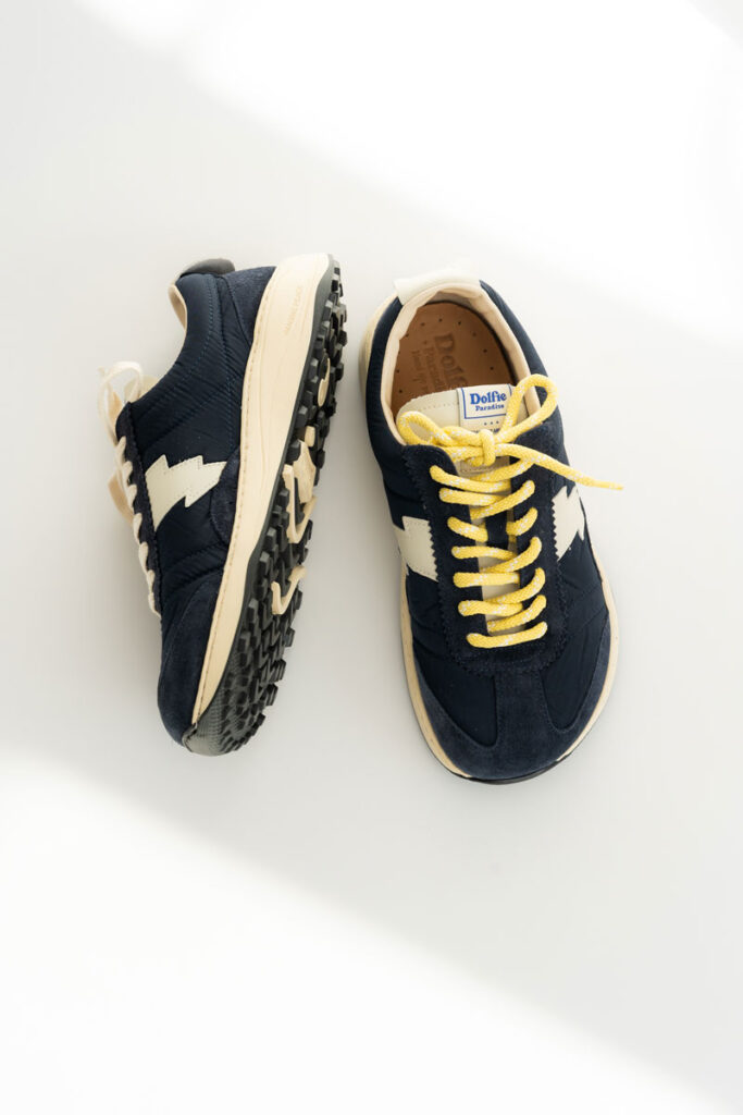 Dolfie Paradise Supersonics v2 with updated sole and blue suede and nylon uppers