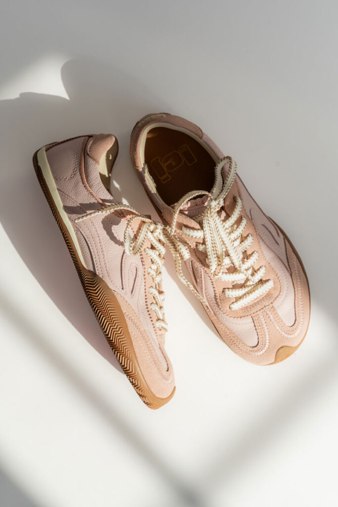 Lejan barefoot Sakura sneakers in pink with anatomical toe box and thin sole